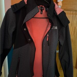 Girls Black and Pink Jacket